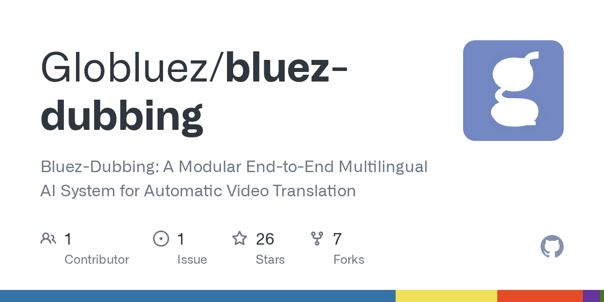 Bluez-Dubbing — Modular video dubbing with REST API