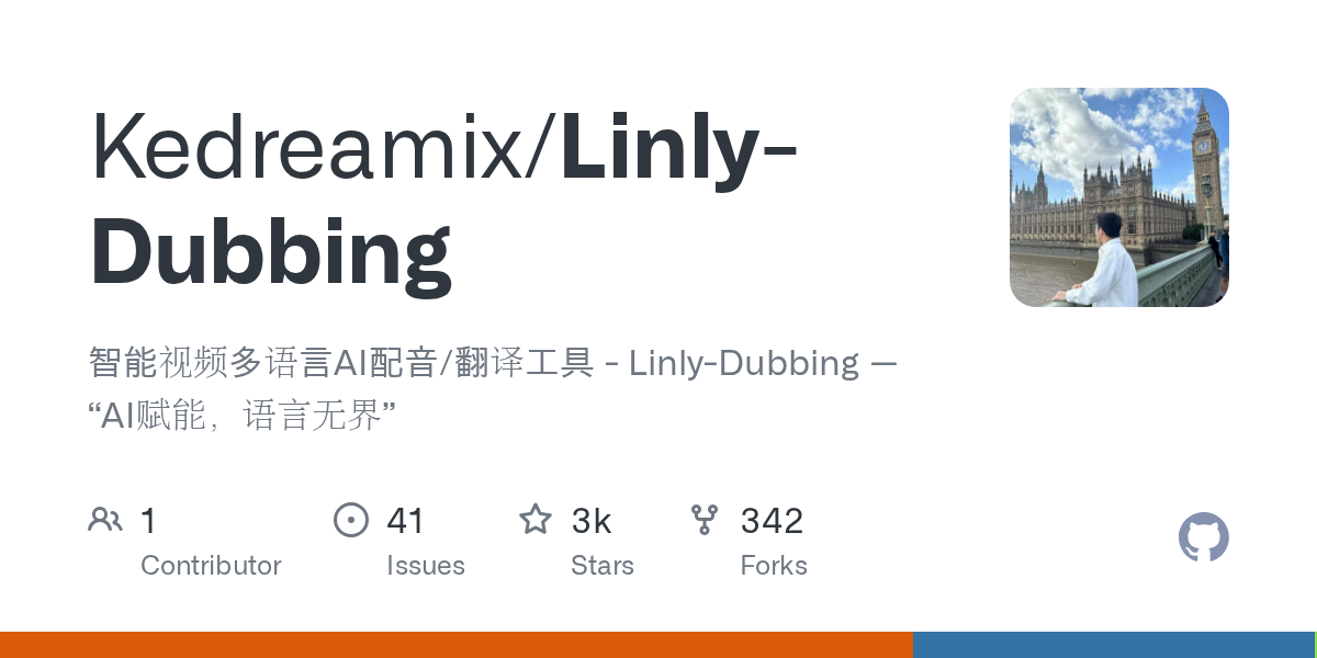 Linly-Dubbing — Multi-language AI dubbing with lip-sync