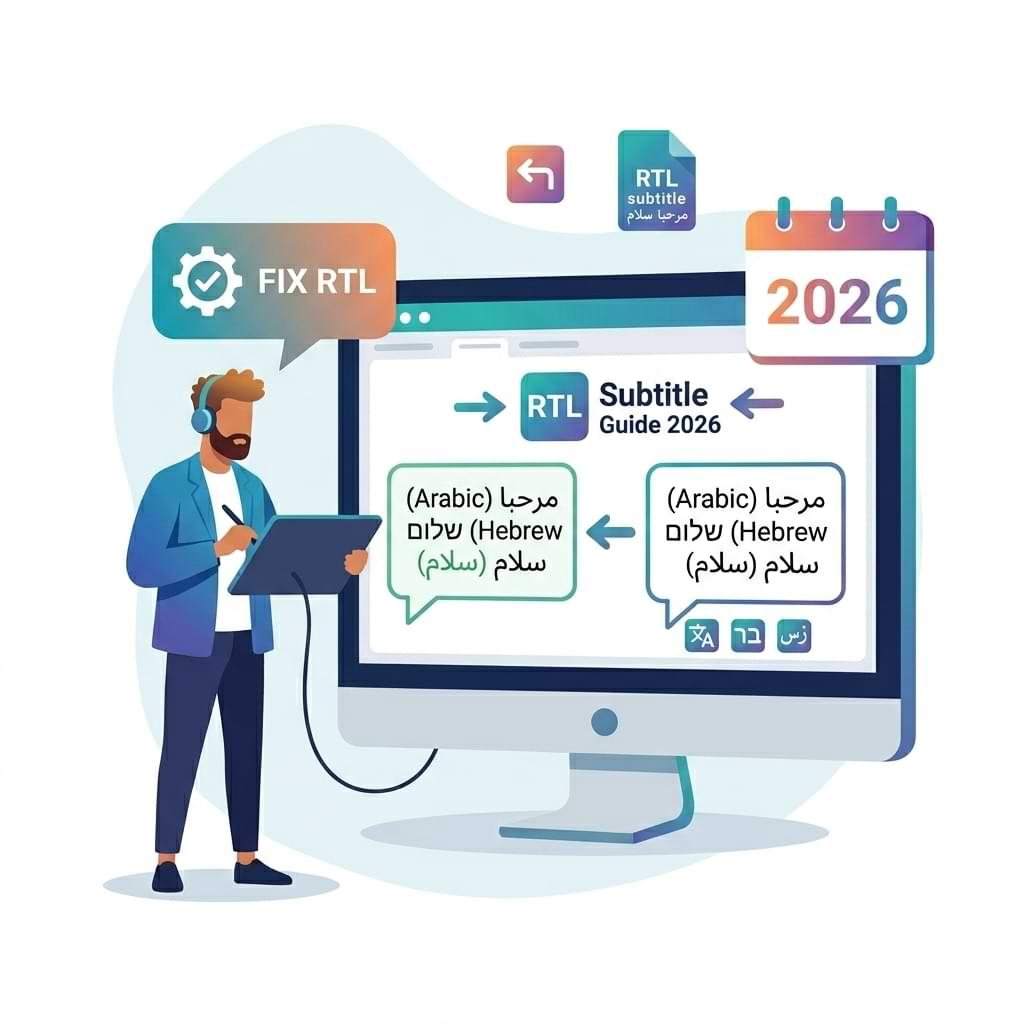 Fix Arabic, Hebrew & Persian Subtitles Online: RTL Subtitle Guide 2026